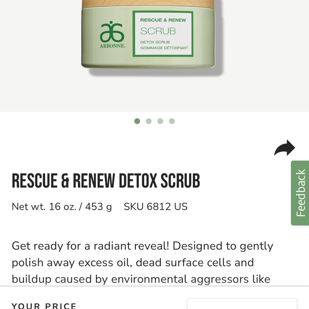 Arbonne detox scrub